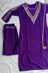 Bs 150 Blend Cotton With Embroidery Work Kurti With Bottom Dupatta Wholesale Online